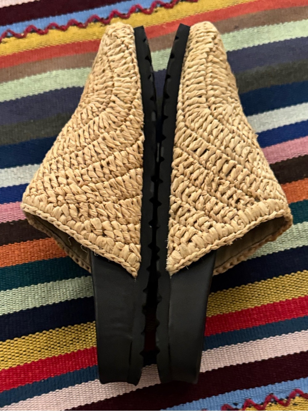 STAUD Dia Raffia Mules Natural Size 6 (EU 36) - Picture 8 of 12
